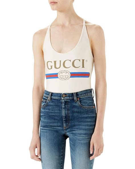 gucci langerie|Gucci logo bodysuit.